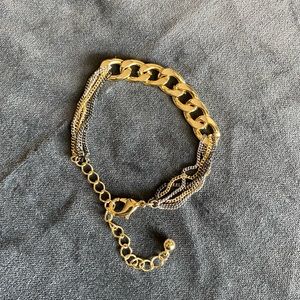 Mixed metal bracelet